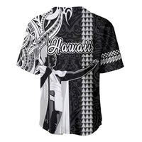 Hawaii Lanai Island Baseball Jersey Hawaiian King and Kakau Symbols Abstract Shoulder Tattoo LT03 - Polynesian Pride