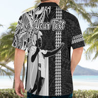 Custom Hawaii Lanai Island Hawaiian Shirt Hawaiian King and Kakau Symbols Abstract Shoulder Tattoo LT03 - Polynesian Pride