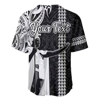 Custom Hawaii Molokai Island Baseball Jersey Hawaiian King and Kakau Symbols Abstract Shoulder Tattoo LT03 - Polynesian Pride