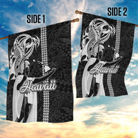 Hawaii Oahu Island Garden Flag Hawaiian King and Kakau Symbols Abstract Shoulder Tattoo LT03 - Polynesian Pride