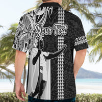 Custom Hawaii Kahoolawe Island Hawaiian Shirt Hawaiian King and Kakau Symbols Abstract Shoulder Tattoo LT03 - Polynesian Pride