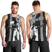 Custom Hawaii Kahoolawe Island Men Tank Top Hawaiian King and Kakau Symbols Abstract Shoulder Tattoo LT03 - Polynesian Pride
