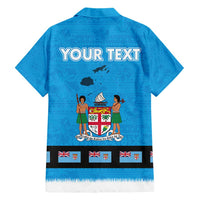 Fiji Merry Christmas Hawaiian Shirt Santa Suit Style With Tapa Tribal Pattern