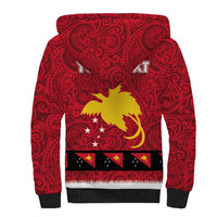 Papua New Guinea Merry Christmas Sherpa Hoodie Santa Suit Style With Melanesian Pattern