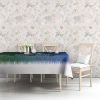 Solomon Islands Merry Christmas Tablecloth Santa Suit Style With Melanesian Pattern