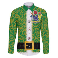 Cook Islands Merry Christmas Family Matching Puletasi and Hawaiian Shirt Santa Suit Style With Polynesian Pattern