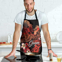 Guam Tribal Chamorro Apron Polynesian Shark with Plumeria and Sea Vibe - Polynesian Pride