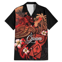 Guam Tribal Chamorro Family Matching Mermaid Dress and Hawaiian Shirt Polynesian Shark with Plumeria and Sea Vibe - Polynesian Pride