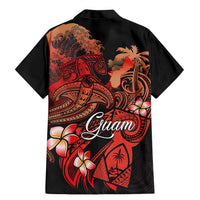 Guam Tribal Chamorro Family Matching Mermaid Dress and Hawaiian Shirt Polynesian Shark with Plumeria and Sea Vibe - Polynesian Pride