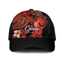 Guam Tribal Chamorro Mesh Trucker Cap Polynesian Shark with Plumeria and Sea Vibe - Polynesian Pride