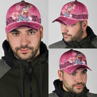 Hawaii Mele Kalikimaka Classic Cap Funny Santa with Tribal Tattoos Kakau Pink Color - Polynesian Pride