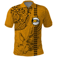 Nanakuli High and Intermediate School Polo Shirt Tribal Kakau Pattern LT03 Yellow - Polynesian Pride