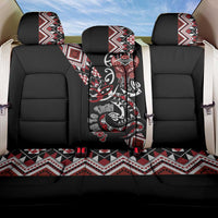 Aotearoa Toitu Te Tiriti-Honour the Treaty Back Car Seat Cover Maori Taniwha Haka with Taniko and Tukutuku