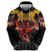 Australia ANZAC Day Zip Hoodie Forever in My Thoughts