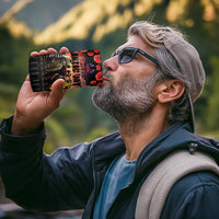 Australia and New Zealand ANZAC Day 4 in 1 Can Cooler Tumbler Kangaroo and Kiwi Bird Soldier Forever in My Thoughts