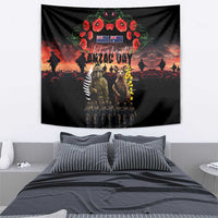 Australia and New Zealand ANZAC Day Tapestry Kangaroo and Kiwi Bird Soldier - Forever in My Thoughts