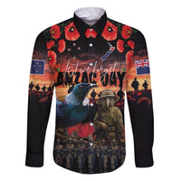 New Zealand ANZAC Day Family Matching Puletasi and Hawaiian Shirt Tui Bird and Kiwi Bird Soldier - Forever in My Thoughts