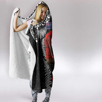 Australia and New Zealand ANZAC Day Hooded Blanket Aboriginal and Maori Art Pattern - Gallipoli Lest We Forget
