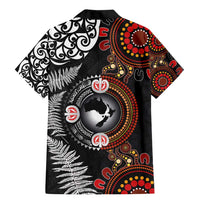 Australia and New Zealand Together Family Matching Mermaid Dress and Hawaiian Shirt Aboriginal and Maori Art Tattoo