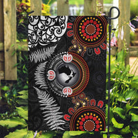 Australia and New Zealand Together Garden Flag Aboriginal and Maori Art Tattoo
