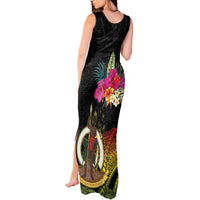 Vanuatu Ni-Van Tank Maxi Dress Coat of Arms Sand Drawing LT03 - Polynesian Pride