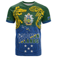 Solomon Islands T Shirt The Guardians-Tribal Crocodile and Shark Melanesian Tattoo