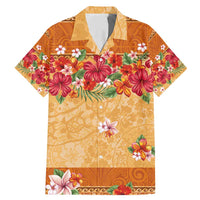 Hawaii Hibiscus Family Matching Mermaid Dress and Hawaiian Shirt Turtles and Tribal Motifs Vintage Floral Style