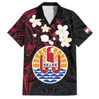 French Polynesia Tiare Day Family Matching Short Sleeve Bodycon Dress and Hawaiian Shirt Seal and Polynesian Pattern