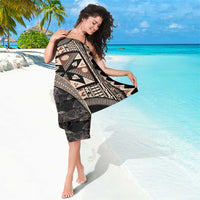 Bula Hibiscus Festival Sarong Fijian Masi Pattern Half Style