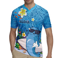 Aloha Hawaiian Monk Seal Rugby Jersey Polynesian Tattoo The Ocean and Undersea Vibe