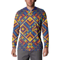 Kolose-Tuvalu Crochet Button Sweatshirt with Polynesian and Pacific Tattoos - Polynesian Pride