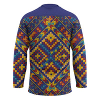 Kolose-Tuvalu Crochet Hockey Jersey with Polynesian and Pacific Tattoos - Polynesian Pride