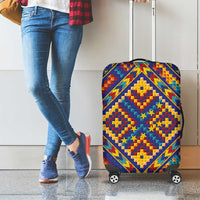 Kolose-Tuvalu Crochet Luggage Cover with Polynesian and Pacific Tattoos - Polynesian Pride