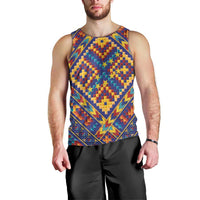 Kolose-Tuvalu Crochet Men Tank Top with Polynesian and Pacific Tattoos - Polynesian Pride