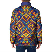 Kolose-Tuvalu Crochet Padded Jacket with Polynesian and Pacific Tattoos - Polynesian Pride