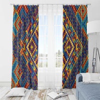 Kolose-Tuvalu Crochet Window Curtain with Polynesian and Pacific Tattoos - Polynesian Pride