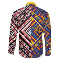 Tuvaluan and New Zealand Culture Family Matching Summer Maxi Dress and Hawaiian Shirt The Art of Kolose and Taniko - Polynesian Pride