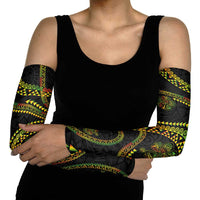 Hawaiian Kakau Art and Hisbiscus Tattoo Arm Sleeves Tribal Pattern-Reggae Style - Polynesian Pride