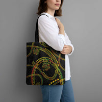 Hawaiian Kakau Art and Hisbiscus Tattoo Tote Bag Tribal Pattern-Reggae Style - Polynesian Pride