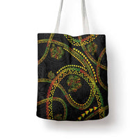 Hawaiian Kakau Art and Hisbiscus Tattoo Tote Bag Tribal Pattern-Reggae Style - Polynesian Pride