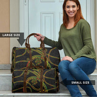 Hawaiian Kakau Art and Hisbiscus Tattoo Travel Bag Tribal Pattern-Reggae Style - Polynesian Pride