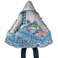 Hawaiian Abstract Sea Turtle Cloak Polynesian Tapa Art and Kakau Tattoo White WaterColor - Polynesian Pride