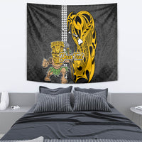 Custom Hawaii Island Tapestry Hawaiian Warrior and Kakau Symbols Abstract Tattoo LT03 - Polynesian Pride