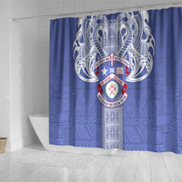 Tonga Apifoou School Shower Curtain Ngatu and Polynesian Pattern LT03 - Polynesian Pride