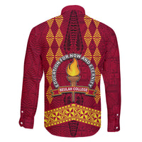 Tonga Beulah College Family Matching Off Shoulder Maxi Dress and Hawaiian Shirt Ngatu and Polynesian Pattern LT03 - Polynesian Pride