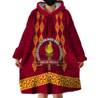 Tonga Beulah College Wearable Blanket Hoodie Ngatu and Polynesian Pattern LT03 - Polynesian Pride