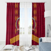Tonga Beulah College Window Curtain Ngatu and Polynesian Pattern LT03 - Polynesian Pride