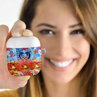 Hawaiian Love-Couple Dolphins and Flamingos AirPods Case LT03 - Polynesian Pride