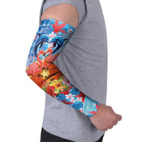 Hawaiian Love-Couple Dolphins and Flamingos Arm Sleeves LT03 - Polynesian Pride