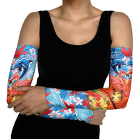 Hawaiian Love-Couple Dolphins and Flamingos Arm Sleeves LT03 - Polynesian Pride